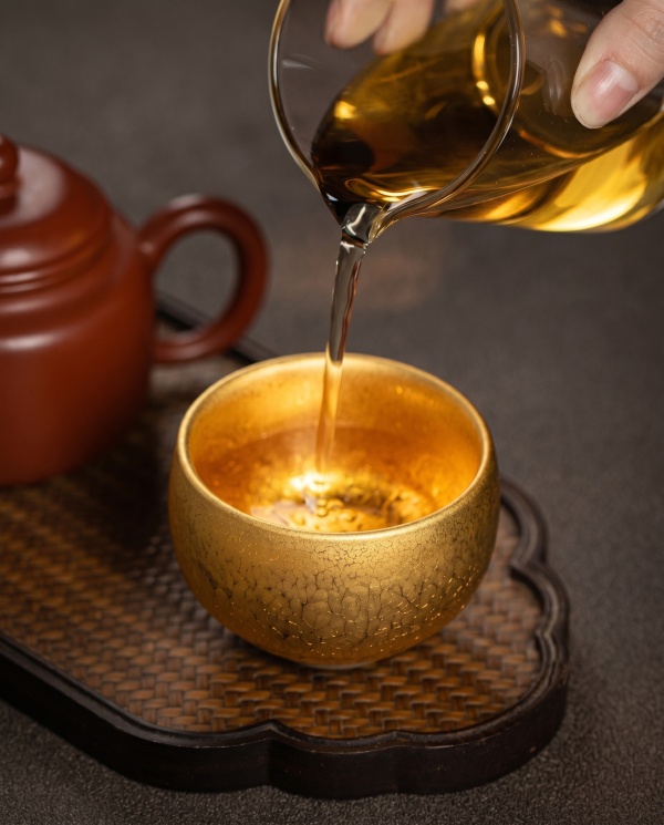 Imperial Gold Oil-Drop Zen JIAN ZHAN Cup (Set of 2)