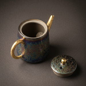 Home imperial peacock gilded teapot