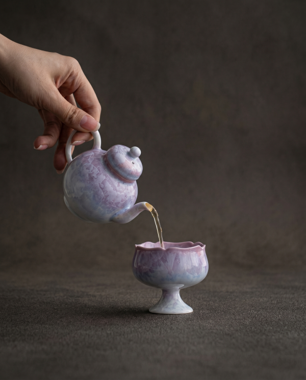 Violet Bloom Crystalline Cup - Image 3