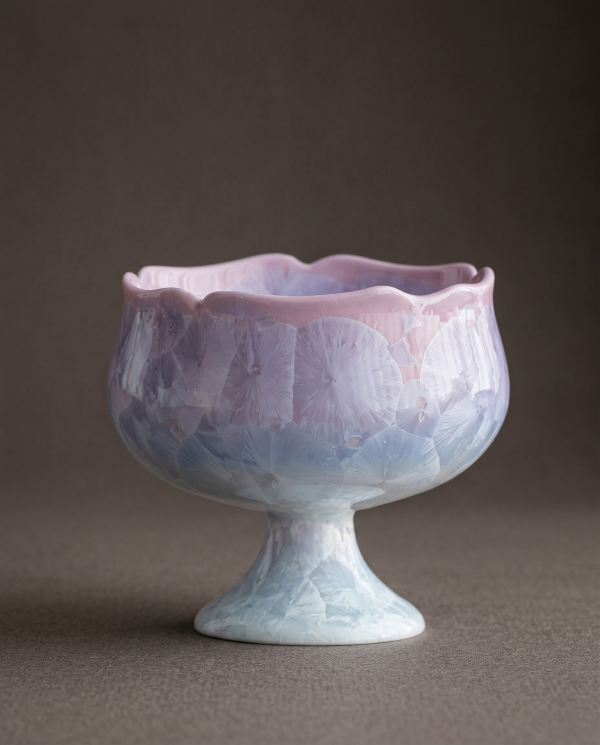 Violet Bloom Crystalline Cup