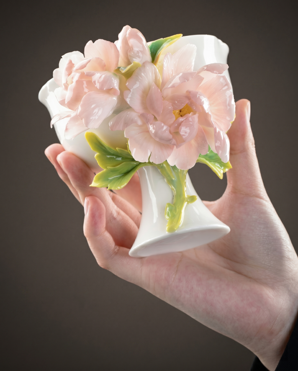 Empress Peony Sculptural Goblet - Image 2